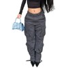 High Waisted Baggy Cargo Jeans for Women Y2K Wide Leg