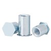 Ctyjia 20 Pcs M4x4mm Rivet Insert Nut, Hexagonal Internal Thread