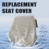 Priprilod Tan Leather Passenger Side Bottom Replacement Seat Cover Compatible