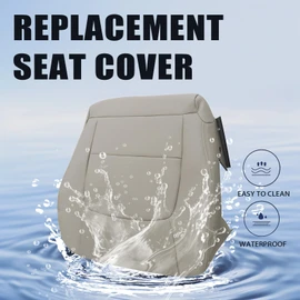 Priprilod Tan Leather Passenger Side Bottom Replacement Seat Cover Compatible with Lexus LX470 1998 1999 2000 2001 2002 2003 2004 2005 2006 2007