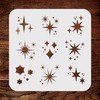Sparkling Stars Stencil, 11.5 x 11.5 cm (S) - Shiny