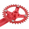 PETCHOR Square Taper Crankset MTB, Mountain Bike Single Speed Crankset,
