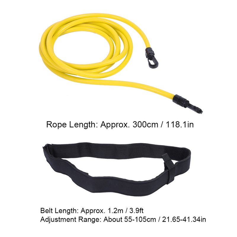 300cm Elastic Rope Swimming Training Belt Kit Resistance Training Equipment