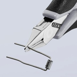 Knipex 77 52 115 ESD Electronics Diagonal Cutters 4,53" with pointed-flat head dissipative