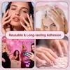 720 Pieces Double-Sided Nail Glue Stickers Transparent Set - 30