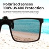 Cyxus 1600 Clip-on Sunglasses, Foldable, Polarized Lenses, Flip-up, UV Protection,