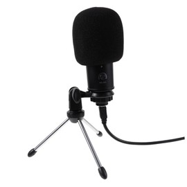 Mikinona Professional Cardioid Mic Laptop Pc Gaming Microphone Volume Knob Random Style