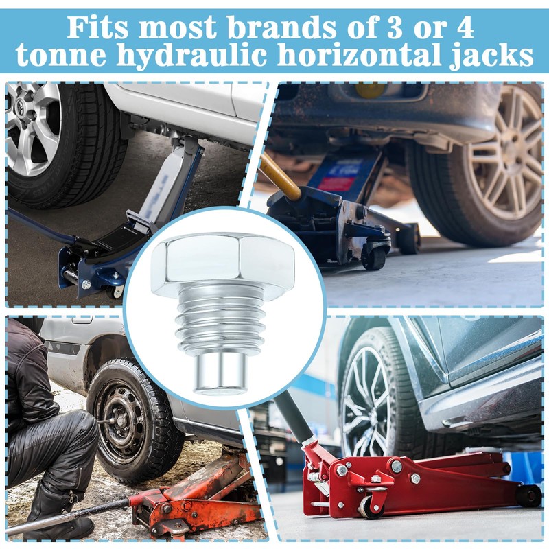 Pack of 3 Trolley Jack Handle Bolts Stainless Steel Trolley