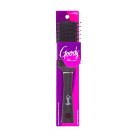 Goody Detangle It Vented Hair Brush, Black, Quick Drying Detangler with Flexible Bristles, Use as Detangling or Styling Brush, Tackles Tangles & Knots, All Hair Types