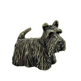 Melody Jane Dolls House Scottish Terrier Standing Scottie Dog Miniature Pet 1:12 Accessory