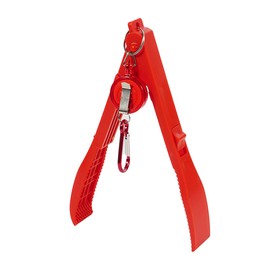 Fish Holder Plastic Red Fishing Gripper Clamp with Lanyard Retractable Fishing Pliers Fishing Tackle for Saltwater Freshwater