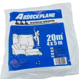 ROTIX 61103 Tarpaulin 4 x 5 m Extra Strong 50 My LDPE All-Purpose Tarpaulin for Indoor and Outdoor Use