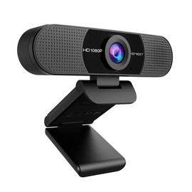 EMEET C960 Web Camera, HD 1080P, 2 Megapixels, 90° Wide Angle, Supports Wide Size, Built-in Microphone, For Skype Conferences, EMEETLINK, 1/4-inch Tripod Hole, Windows 10/11, Mac OS 10.14 and above Youtube, Skype