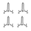 (4 pack)Iron Display Stand, Black Iron Easel Plate Display Photo