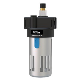 Güde Compressed Air Mist Oiler 1/4 (Connection Thread IG 1/4 Inch, Max. Working Pressure 10 Bar, for Attaching to Compressors/Compressed Air Lines, Adjustable Oil Quantity)