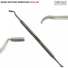 OROAX Raspador para bandas de ortodoncia, colocación y asentamiento de bandas dentales
