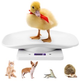 Agatige Digital Scales for Food Cats Dogs Puppies Weight Measurement Baby Scales with LCD Display for Small Pets up to 10 kg
