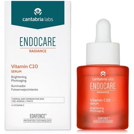 Cantabria Labs – Endocare Radiance Vitamin C20 Serum – 30 ml – Sérum Antioxidante con Vitamina C Pura – Reduce los Signos del Fotoenvejecimiento
