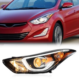 TODO Headlights with LED DRL Assembly Compatible with 2014 2015 2016 Sport Limited Head Light with LED Side Marker Light Replacement 921013Y510 Driver Side