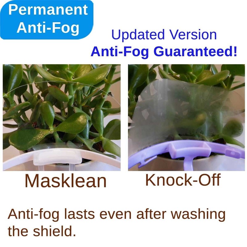 Masklean Clear Transparent Sanitary Mask Face Shield Mouth Cover Spit