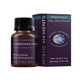 Mystic Moments | Labdanum PQ absolute kostbare Ölverdünnung 10 ml 3% Jojoba -Mischung perfekt für Massage, Hautpflege, Schönheit und Aromatherapie