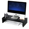 KINLINK Wood Monitor Stand Riser, Monitor Riser with 2 Adjustable