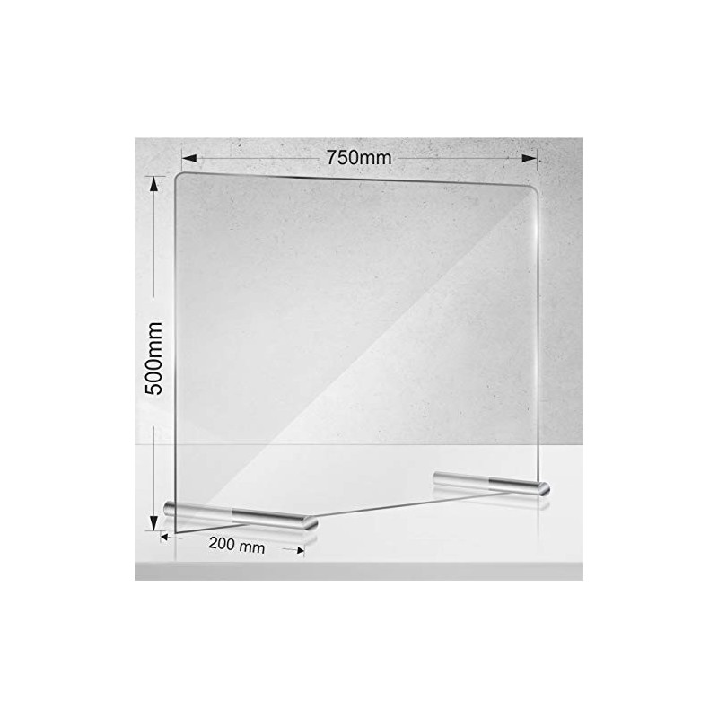 Manschin laser design acrylic protective shield, sneezing protection, spit protection,