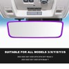 BWBWND Car Rear View Mirror Protector Frame, Silicone Rearview Trim