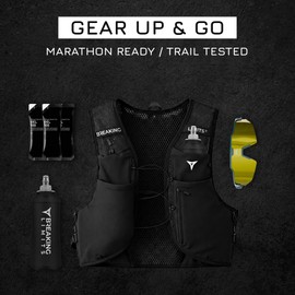 BREAKING LIMITS Running Vest Men & Women - Hydration Vest - Running Vests Mens - Lightweight Running Gear - Running Essentials - Marathon Runner Gifts