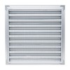 Fits 20x20 Wall Opening Anodized Aluminum Exterior Wall Vent by