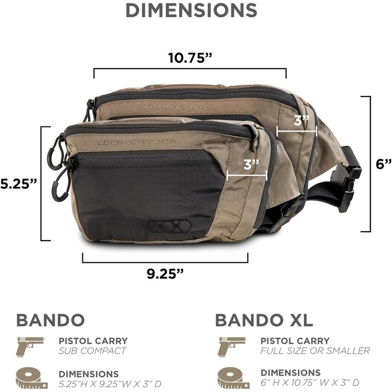 Eberlestock Bando Bag – Marsupio tattico da uomo con cintura