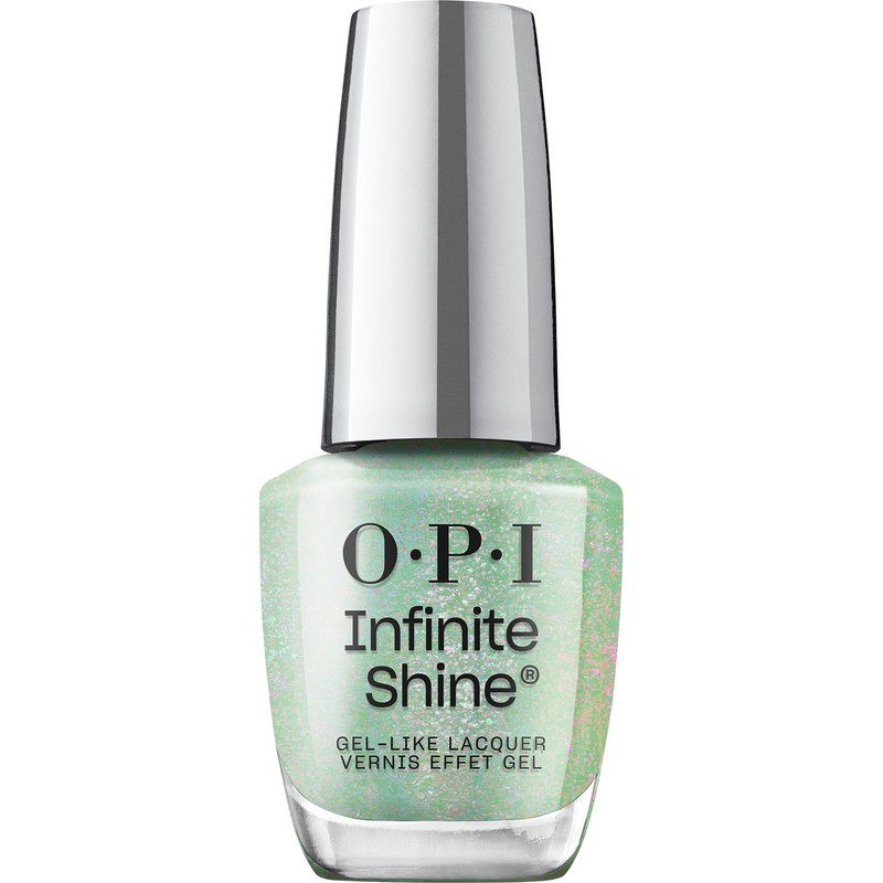 OPI Infinite Shine Teals Familiar | Sheer Pastel Mint Green