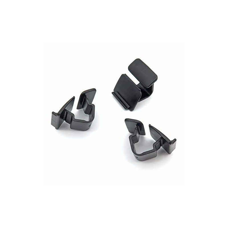 VVO Fasteners- Black Plastic Bonnet Insulation & Soundproofing Clips for
