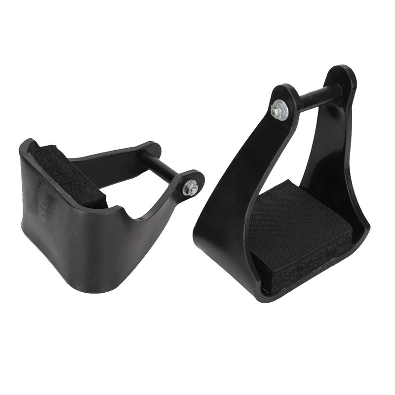 POM Plastic Stirrups Western Horse Riding Safety Saddle Trail Black