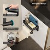 VOLDRA Toilet Paper Holder with Phone Shelf, Self-Adhesive or Screw-in