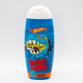Hot Wheels Beast Mode 2-in-1 Shower Gel & Shampoo – Hydrating & Gentle Body Wash & Hair Cleanser with Chamomile & Glycerine, Refreshing Scent, Suitable for Kids & Adults (3+), Paraben Free, 250ml