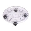 Hortico Heavy Duty Clear Plastic Plant Caddy with Wheels, D12