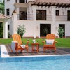 YEFU Plastic Adirondack Chairs Weather Resistant, Patio Chairs 5 Steps