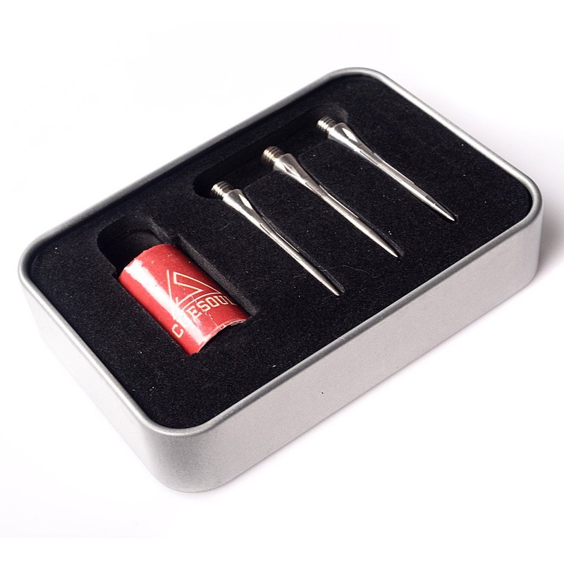 CUESOUL 3 Pcs 2BA Titanium Conversion Steel Tip Points For