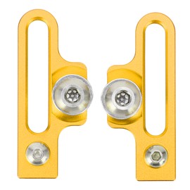 2Pcs Bike C Clamp Brake Pad Aluminum Alloy Extension C Caliper Adapter Brakes for Road BicyclesGold