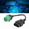 9 Pin Male Head to 16 Pin OBD2 Truck Diagnostic