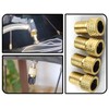 KAPSING Bicycle Valve Adapter Set, 4 Brass Valve Adapters and