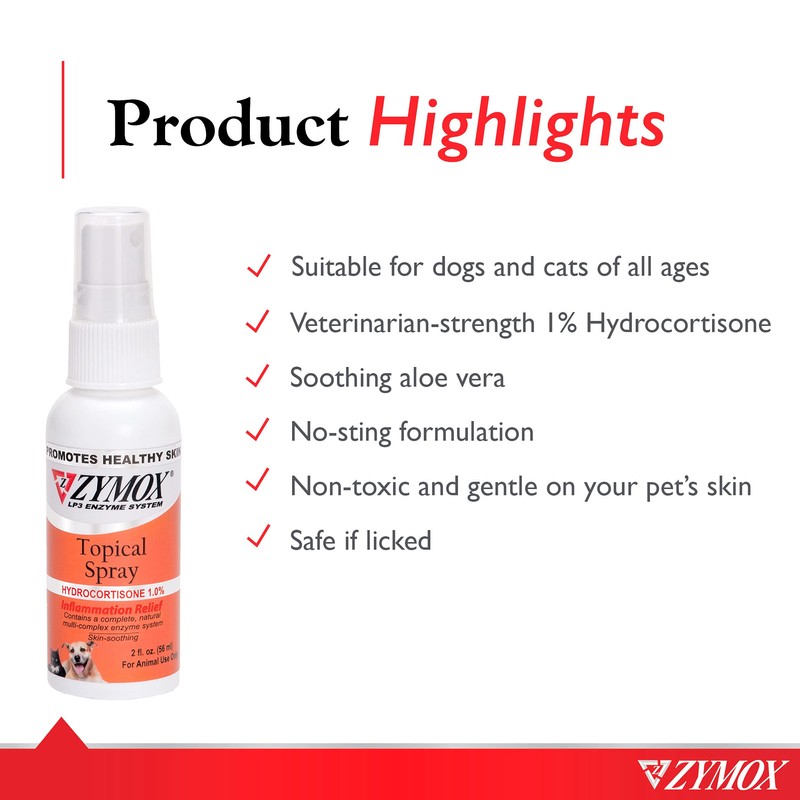 Zymox Zymox Topical Hot Spot Spray for Dogs and Cats