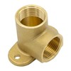 VARIOSAN 16393 Wall Plate 3/4 Inch 90° Wall Angle Brass