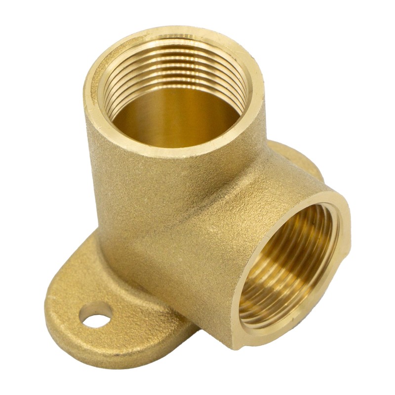 VARIOSAN 16393 Wall Plate 3/4 Inch 90° Wall Angle Brass
