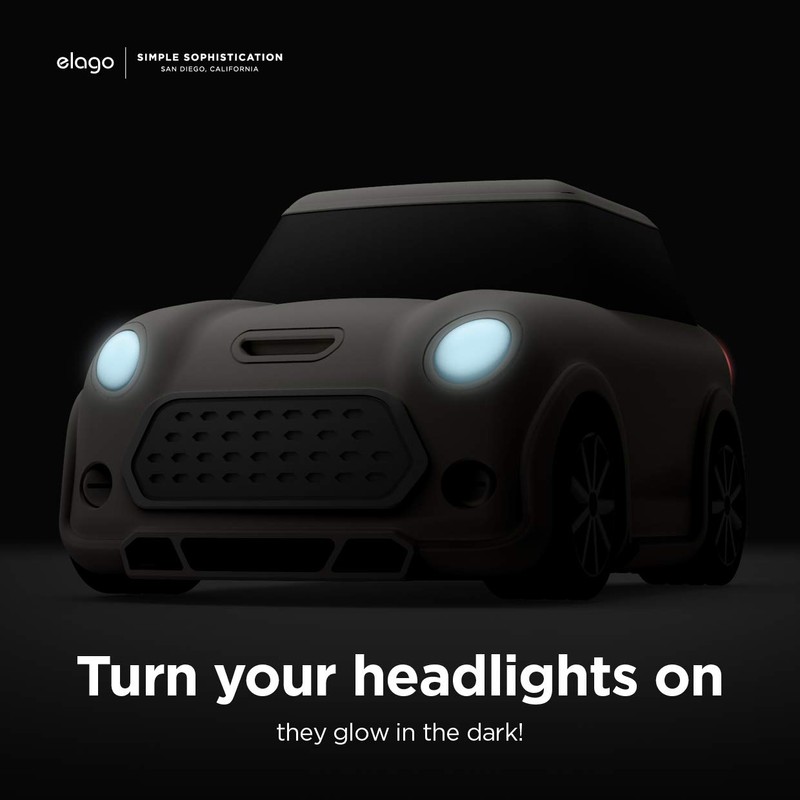 elago MINI CAR Case with Keychain Designed for AirPods 2,