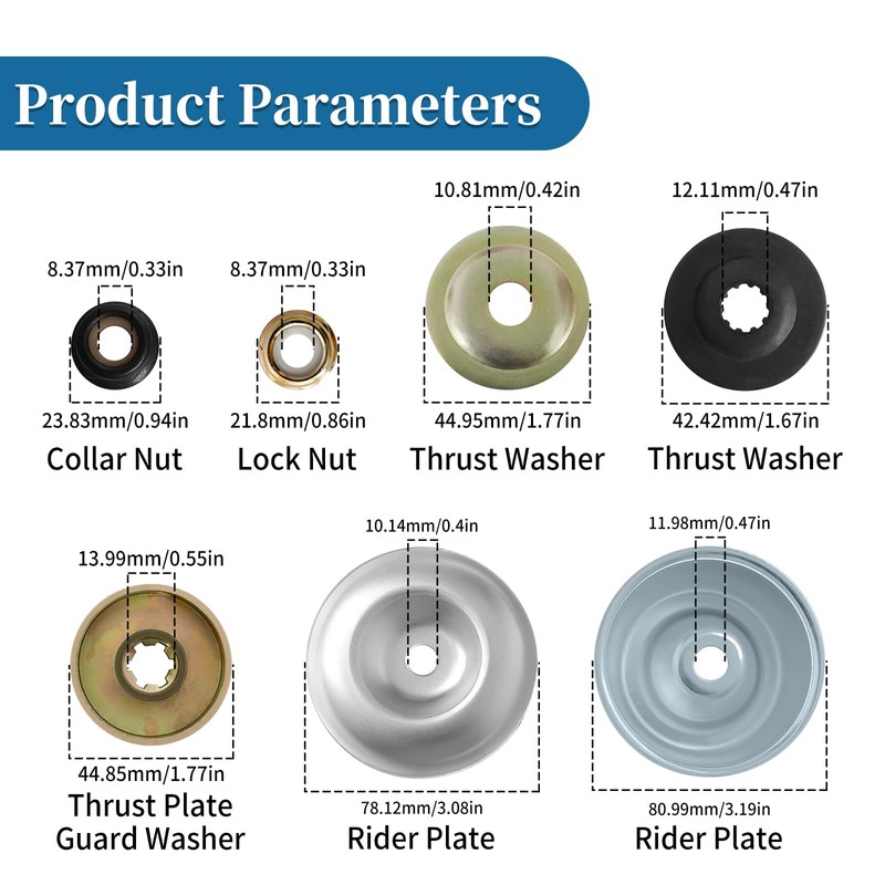 8 Inch Indestructible Trimmer Head and Unbreakable Wired Trimmer Blade,Steel