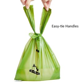 ECO-CLEAN Dog Poop Bags, 300-Count Dog Waste Bags with Easy-Tie Handles, Guaranteed Leak-Proof, Earth-Friendly, Unscented Oxo-biodegradable Pet Poop Bags (Not on Rolls)
