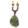 RMYSUM Moldavite Crystal Necklace Moldavite Pendant Artificial Czech Meteorite,Powerful Healing