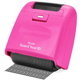 Plus Guard Your ID Wide Roller Stamp, Pink